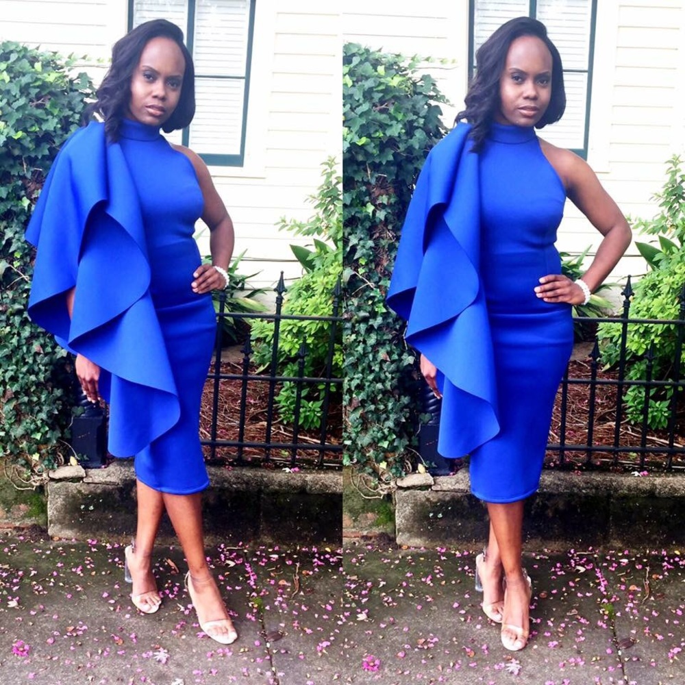 Blue Ruffle Dress
